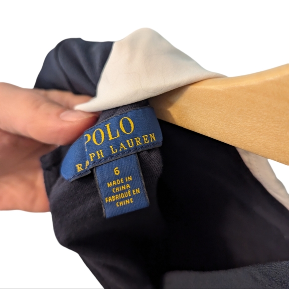 Brand new with tag Girls Ralph Lauren Polo Navy Collared Dress - Picture 11 of 16